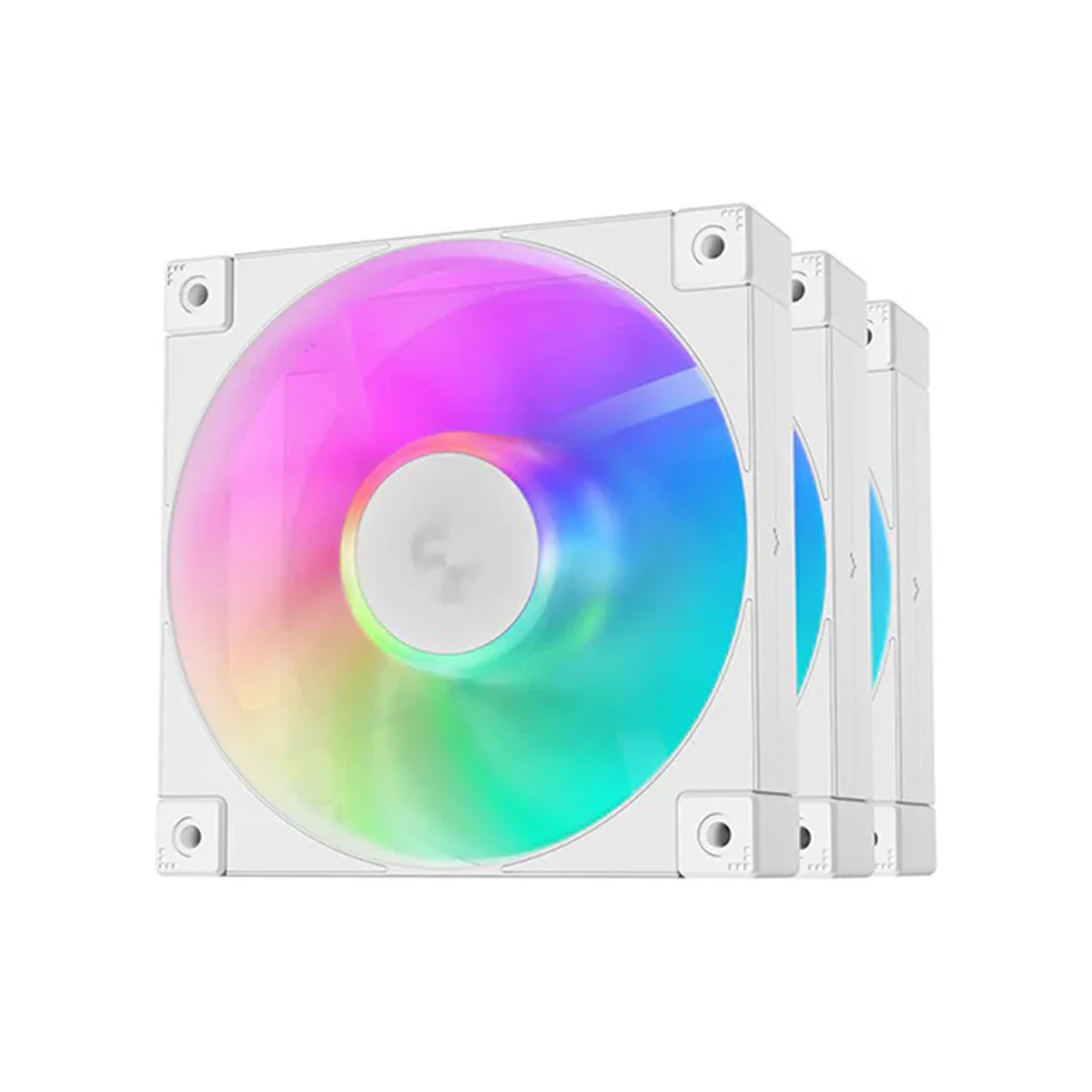 Deepcool FD12 ARGB 3x120mm Addressable RGB Fans - White Deepcool FD12 ARGB 3x120mm Addressable RGB Fans - White